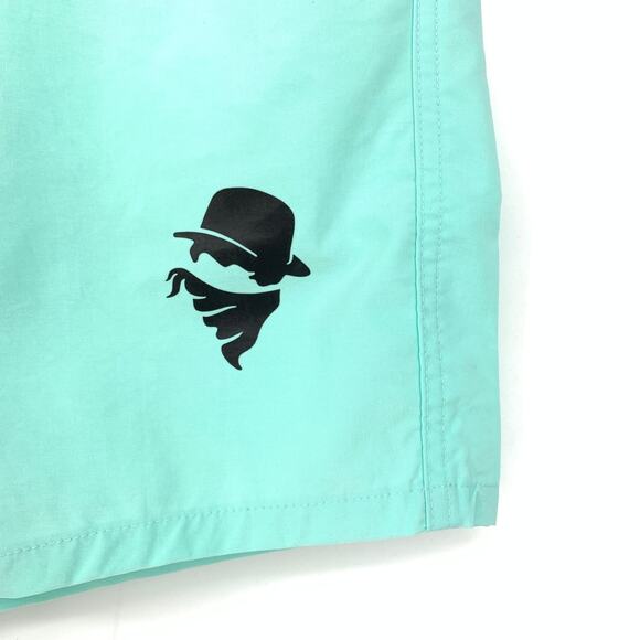 Culprit Swimwear Men's XXL Solid Light Turquoise Swim Short Bottoms NEW - Picture 4 of 7